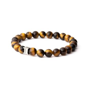 Armband mit 8 mm Tigerstein - Gem Tiger Eye